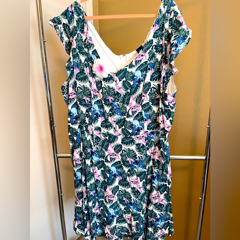 Disney Hot Topic Lilo & Stitch Flutter Sleeve Dress NWT Size 3X